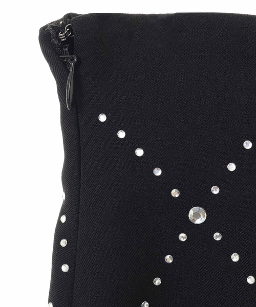 31 Sons de mode(トランテアン ソン ドゥ モード)の「ラインストーンミニスカショーパン(その他パンツ・レディース・ベージュ/ブラック・36/38)」の14枚目の写真