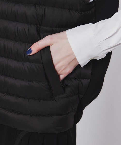 DOUBLE STANDARD CLOTHING（ダブルスタンダードクロージング）の「キルティングダウンベスト（ベスト・レディース・キナリ/ブラック・FREE）」の8枚目の写真
