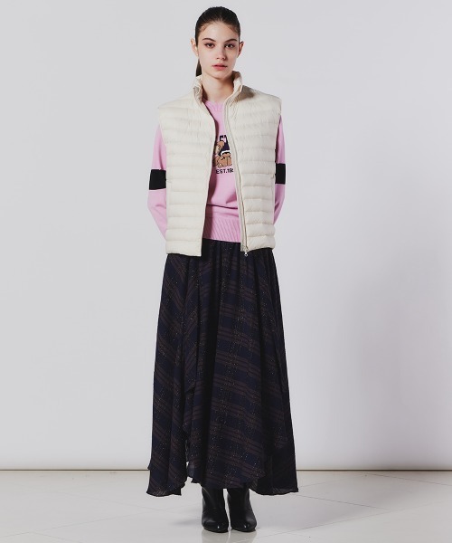 DOUBLE STANDARD CLOTHING（ダブルスタンダードクロージング）の「キルティングダウンベスト（ベスト・レディース・キナリ/ブラック・FREE）」の11枚目の写真