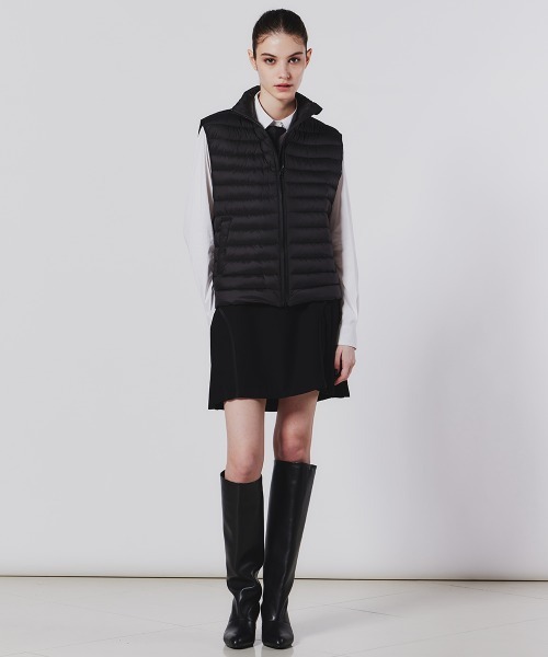 DOUBLE STANDARD CLOTHING（ダブルスタンダードクロージング）の「キルティングダウンベスト（ベスト・レディース・キナリ/ブラック・FREE）」の12枚目の写真