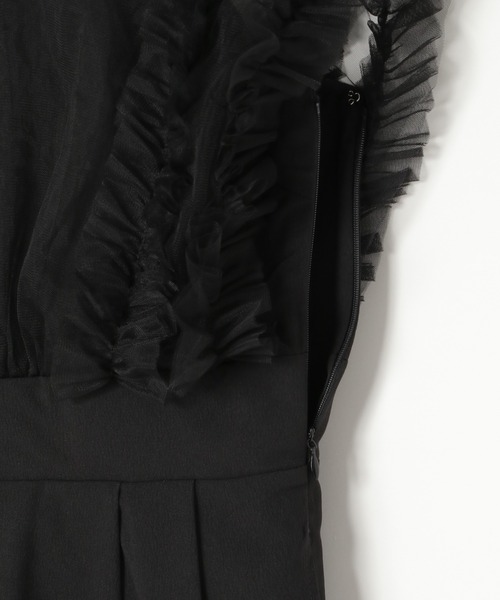 notch.（ノッチ）の「チュールフリルオールインワン（つなぎ/オールインワン・レディース・ブラック/ベージュ/グレー・M）」の11枚目の写真