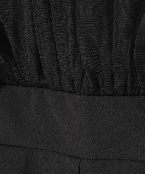 notch.（ノッチ）の「チュールフリルオールインワン（つなぎ/オールインワン・レディース・ブラック/ベージュ/グレー・M）」の15枚目の写真