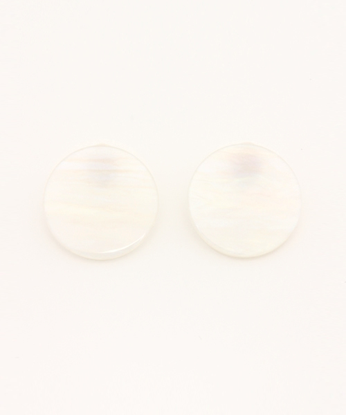 WEGO（ウィゴー）の「WEGO/マーブルイヤリング（イヤリング・レディース・ブラウン/ワイン/ホワイト/ブラック・FREE）」の2枚目の写真