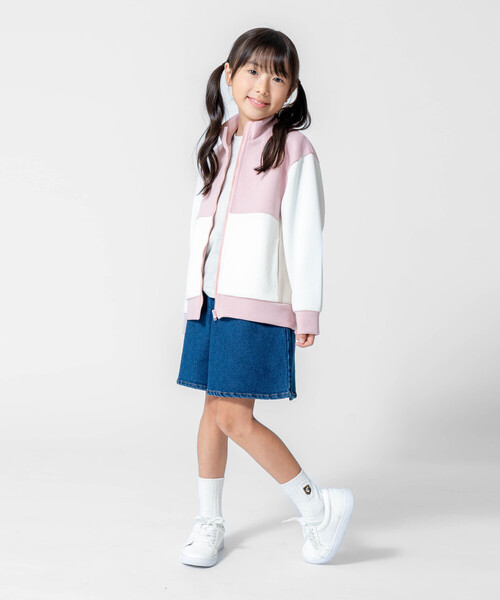 COMME CA ISM（コムサイズム）の「ストレッチデニム キュロットスカート（スカート・キッズ・インディゴブルー・100cm/110cm/120cm/130cm/140cm/150cm）」の3枚目の写真