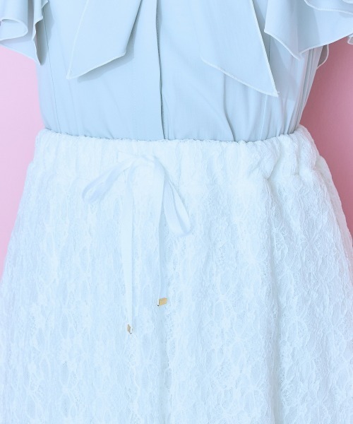 marun（マルン）の「＜大きいサイズ＞ レースティアードスカート marun（スカート・レディース・アイボリー/モカ・LL/3L/4L/5L/L）」の20枚目の写真