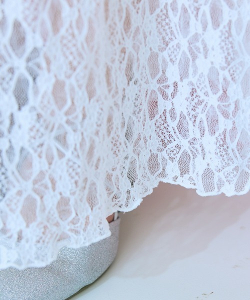 marun（マルン）の「＜大きいサイズ＞ レースティアードスカート marun（スカート・レディース・アイボリー/モカ・LL/3L/4L/5L/L）」の17枚目の写真