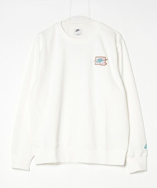 NIKE（ナイキ）の「ナイキ クラブ FT ボルト L/S クルー（スウェット・メンズ・ブラック/ホワイト/ネイビー/グリーン・L/M/S/XL）」の19枚目の写真