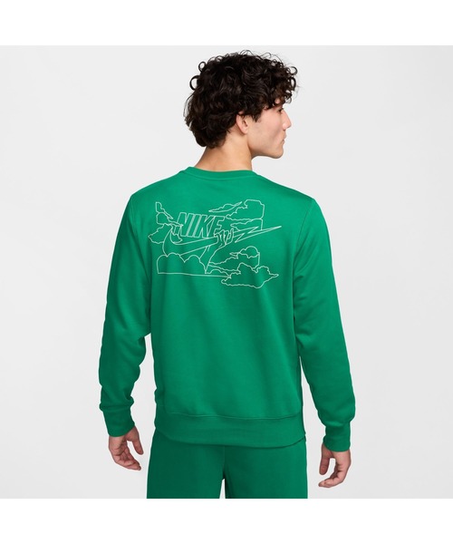 NIKE（ナイキ）の「ナイキ クラブ FT ボルト L/S クルー（スウェット・メンズ・ブラック/ホワイト/ネイビー/グリーン・L/M/S/XL）」の10枚目の写真