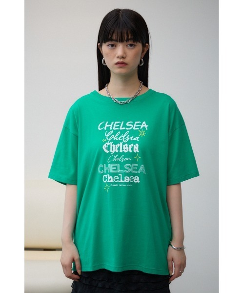 AZUL by moussy（アズールバイマウジー）の「リピートロゴＴシャツ（Tシャツ/カットソー・レディース・オフホワイト/ライトグリーン/チャコールグレー/ブラック・MEDIUM/SMALL）」の17枚目の写真