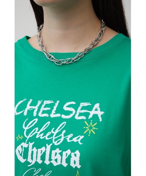 AZUL by moussy（アズールバイマウジー）の「リピートロゴＴシャツ（Tシャツ/カットソー・レディース・オフホワイト/ライトグリーン/チャコールグレー/ブラック・MEDIUM/SMALL）」の20枚目の写真