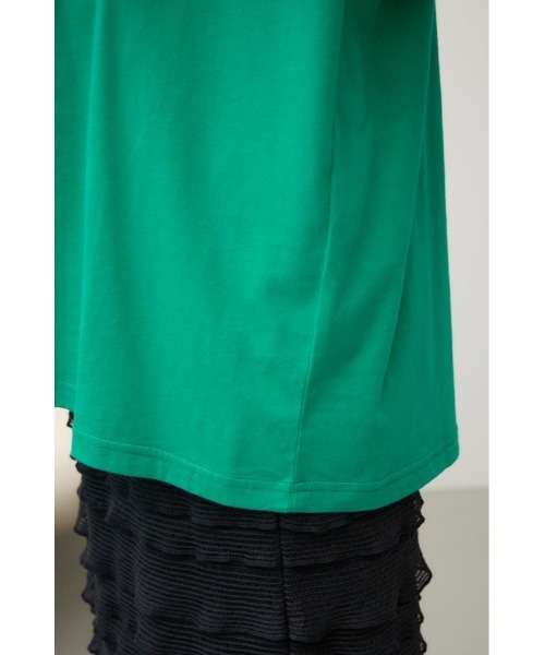 AZUL by moussy（アズールバイマウジー）の「リピートロゴＴシャツ（Tシャツ/カットソー・レディース・オフホワイト/ライトグリーン/チャコールグレー/ブラック・MEDIUM/SMALL）」の22枚目の写真