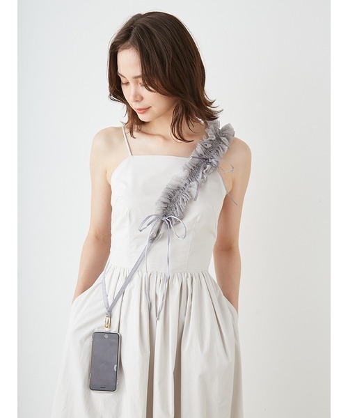 SNIDEL（スナイデル）の「リボンギャザースマホショルダー
