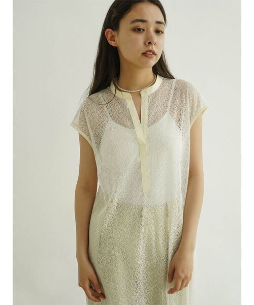 セール】Sheer sleeveless skipper dress（ワンピース）｜FIKA