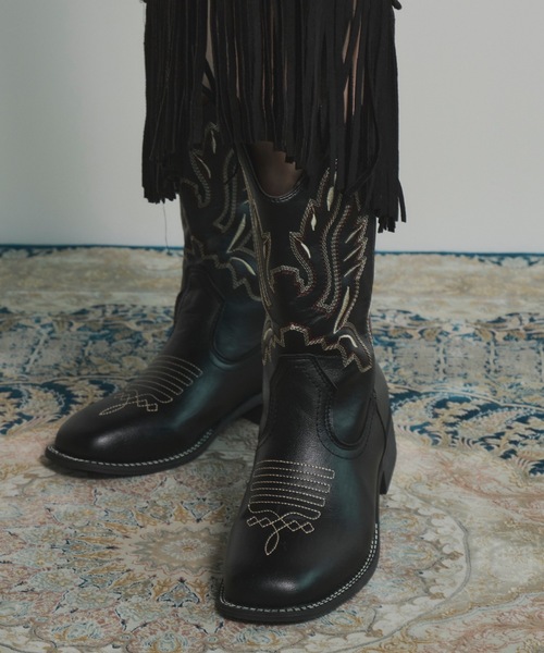 ウエスタンミドルブーツ（ブーツ）｜Unitage（ユニテージ）