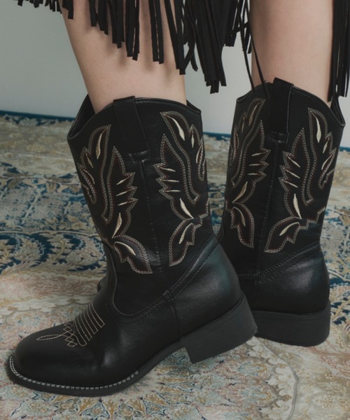 ウエスタンミドルブーツ（ブーツ）｜Unitage（ユニテージ）