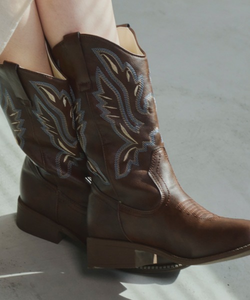 ウエスタンミドルブーツ（ブーツ）｜Unitage（ユニテージ）