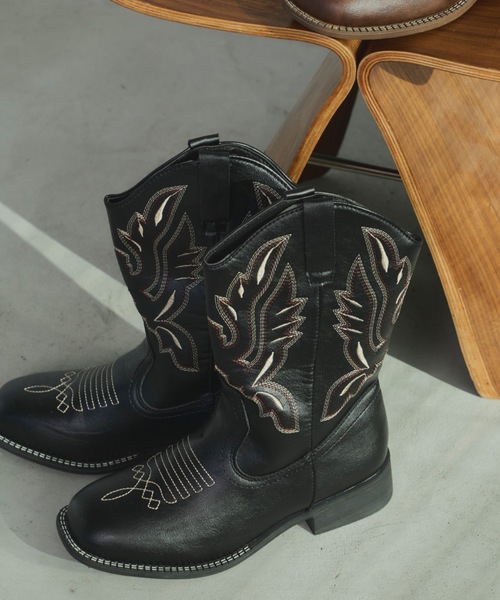 ウエスタンミドルブーツ（ブーツ）｜Unitage（ユニテージ）