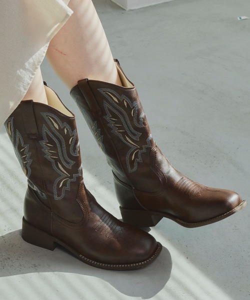 ウエスタンミドルブーツ（ブーツ）｜Unitage（ユニテージ）