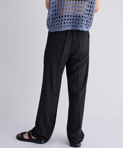 MERLOT(メルロー)の「ツータックワイドスラックス(スラックス・レディース・ブラック/グレー・FREE)」の6枚目の写真