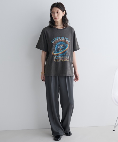 MERLOT(メルロー)の「ツータックワイドスラックス(スラックス・レディース・ブラック/グレー・FREE)」の22枚目の写真