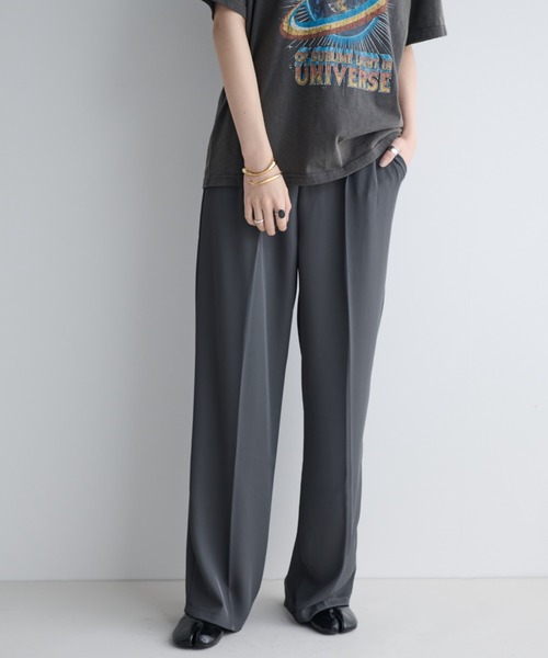 MERLOT(メルロー)の「ツータックワイドスラックス(スラックス・レディース・ブラック/グレー・FREE)」の19枚目の写真