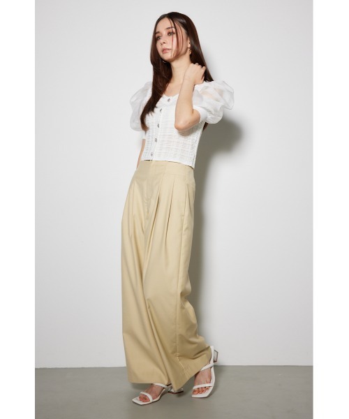 rienda（リエンダ）の「2WAYシアーラメニットカーディガン 春服（カーディガン/ボレロ・レディース・ブラック/ライトピンク/ホワイト・FREE）」の21枚目の写真