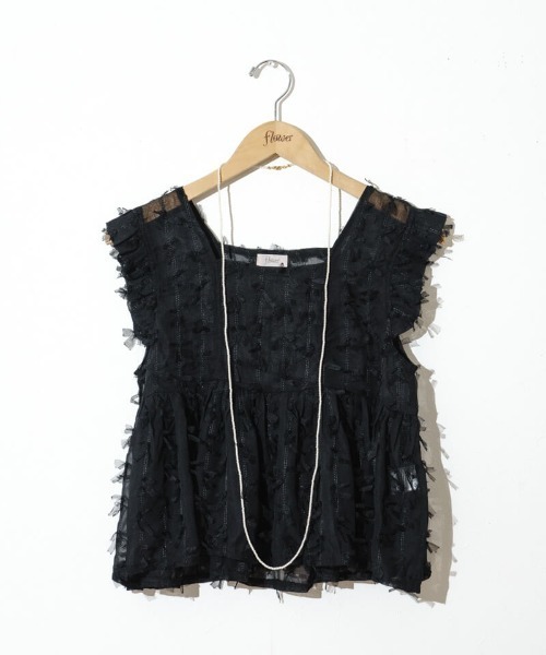 flower（フラワー）の「タイニーパールロングネックレス（ネックレス・レディース・ホワイト・FREE）」の4枚目の写真