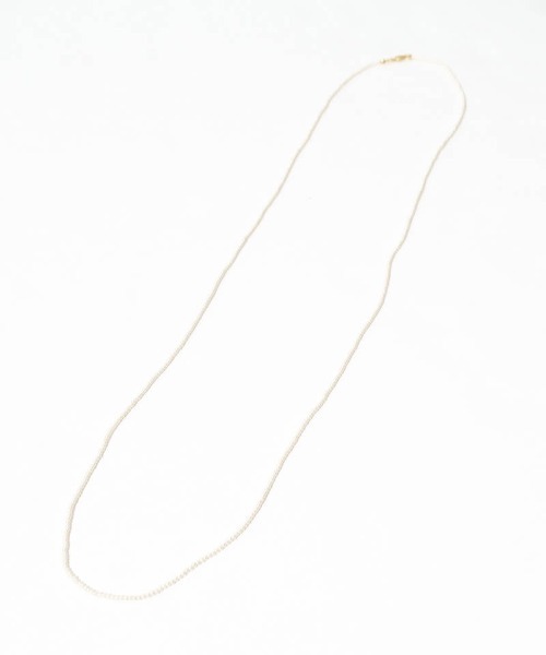flower（フラワー）の「タイニーパールロングネックレス（ネックレス・レディース・ホワイト・FREE）」の5枚目の写真