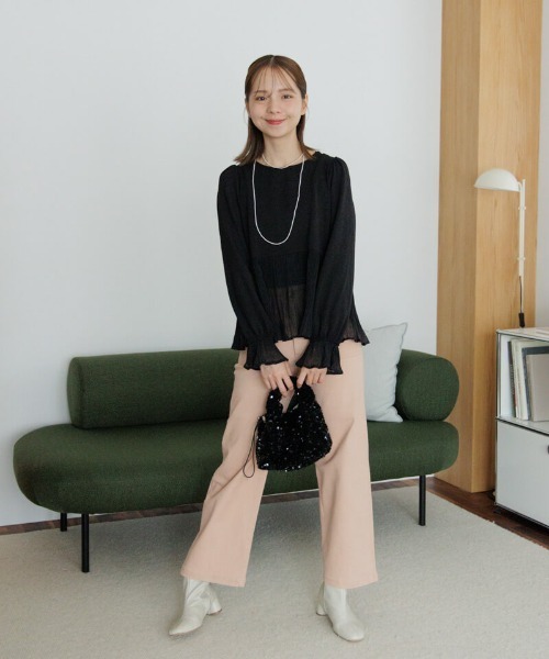 flower（フラワー）の「タイニーパールロングネックレス（ネックレス・レディース・ホワイト・FREE）」の7枚目の写真