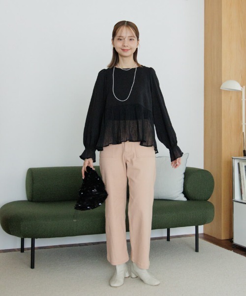 flower（フラワー）の「タイニーパールロングネックレス（ネックレス・レディース・ホワイト・FREE）」の8枚目の写真