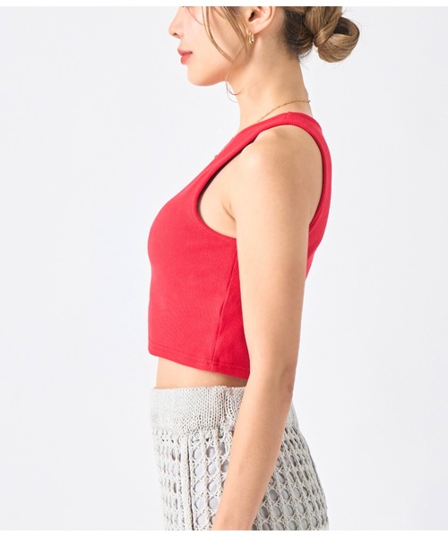 LATINA（ラティーナ）の「カップ付き ショート タンクトップ Uネック（タンクトップ・レディース・レッド/ブラック/オフホワイト・FREE）」の19枚目の写真