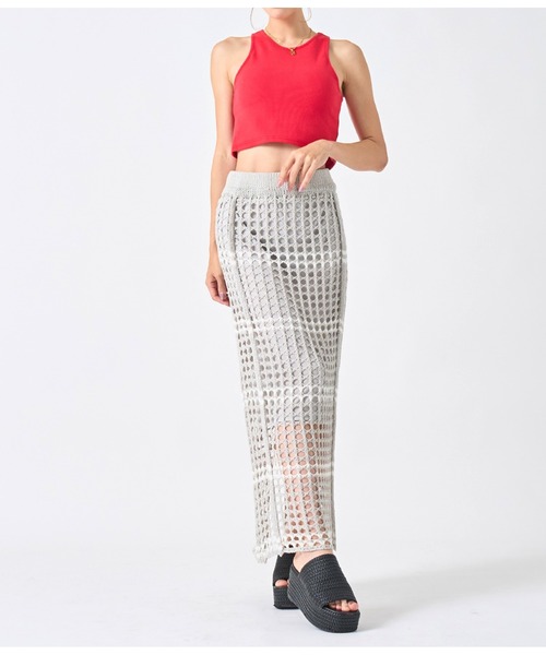 LATINA（ラティーナ）の「カップ付き ショート タンクトップ Uネック（タンクトップ・レディース・レッド/ブラック/オフホワイト・FREE）」の22枚目の写真