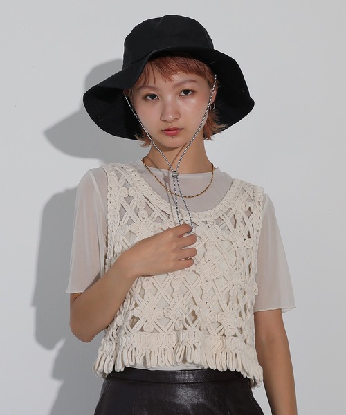 LOEWE バケットハット ネイビー/ホワイト ういち買い / ういちゃんねる ショップ ( uichi516 )のバケット