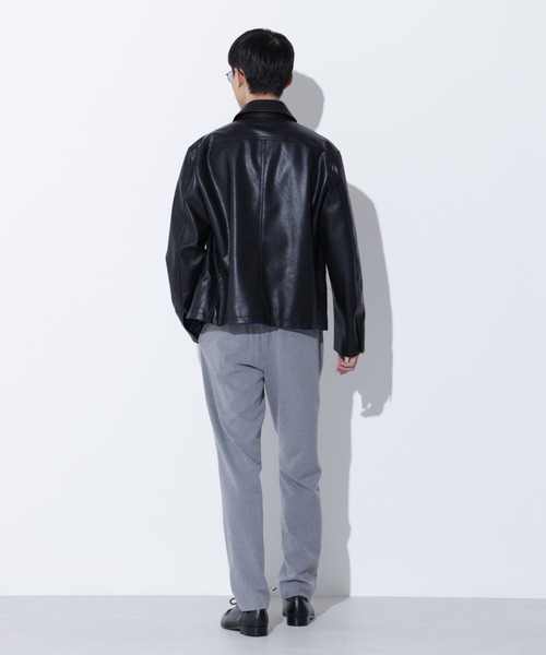 Apo(s)ture(アポスチャー)の「KYLE-001/杢調ツイルピーチスリムパンツ(その他パンツ・メンズ・ブラック/モカ/ネイビー/グレー・XS/S/M/L/XL)」の11枚目の写真