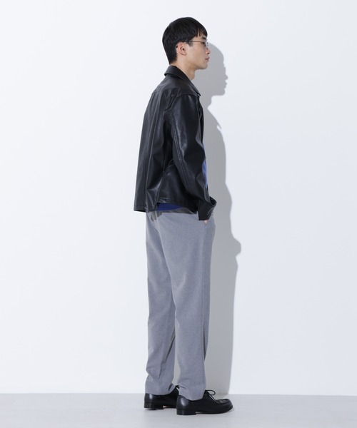 Apo(s)ture(アポスチャー)の「KYLE-001/杢調ツイルピーチスリムパンツ(その他パンツ・メンズ・ブラック/モカ/ネイビー/グレー・XS/S/M/L/XL)」の10枚目の写真