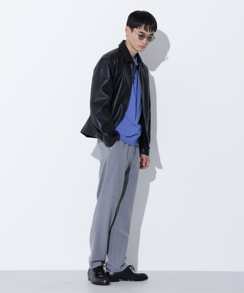 Apo(s)ture(アポスチャー)の「KYLE-001/杢調ツイルピーチスリムパンツ(その他パンツ・メンズ・ブラック/モカ/ネイビー/グレー・XS/S/M/L/XL)」の9枚目の写真