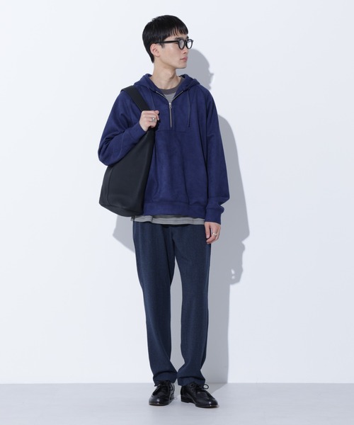 Apo(s)ture(アポスチャー)の「KYLE-001/杢調ツイルピーチスリムパンツ(その他パンツ・メンズ・ブラック/モカ/ネイビー/グレー・XS/S/M/L/XL)」の14枚目の写真