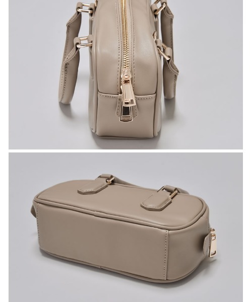 Re:EDIT(リエディ)の「ミニボストンバッグ(ボストンバッグ・レディース・キャメル/レッド系その他/ブラック/グレイッシュベージュ・FREE)」の11枚目の写真