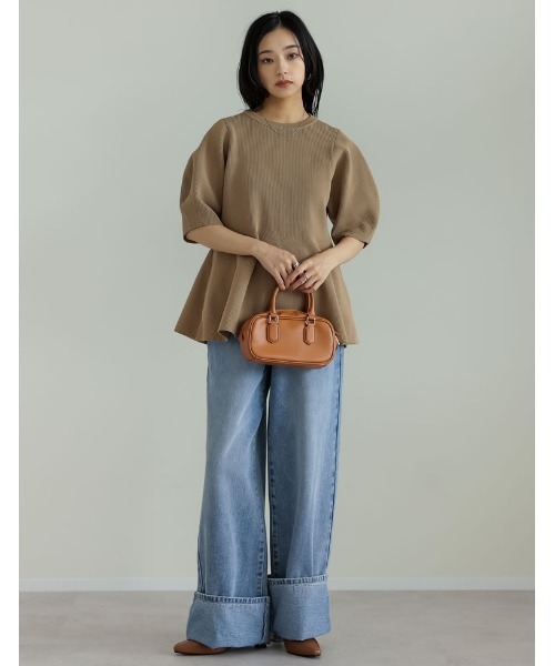 Re:EDIT(リエディ)の「ミニボストンバッグ(ボストンバッグ・レディース・キャメル/レッド系その他/ブラック/グレイッシュベージュ・FREE)」の21枚目の写真