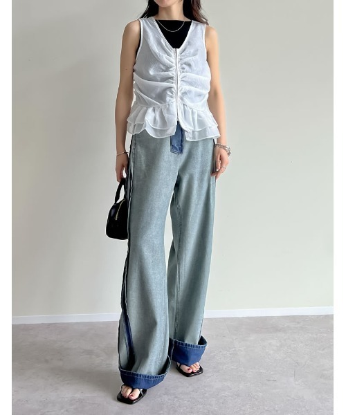 Re:EDIT(リエディ)の「ミニボストンバッグ(ボストンバッグ・レディース・キャメル/レッド系その他/ブラック/グレイッシュベージュ・FREE)」の22枚目の写真