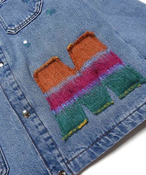 MARNI(マルニ)の「MARNI(マルニ)Kids & Junior ブランドロゴデニムジャケット(デニムジャケット・キッズ・ネイビー・14Y/4Y)」の4枚目の写真