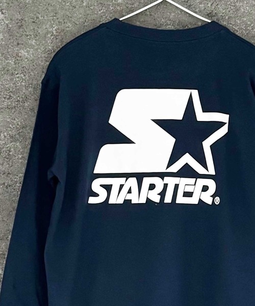 STARTER(スターター)の「【STARTER】 オーバーサイズ プリント ロンT(Tシャツ/カットソー・キッズ・ホワイト系/ブラック/オフホワイト/ダークグリーン/ブラック系/チャコール/ネイビー/パープル・110cm/120cm/130cm/140cm/150cm/160cm)」の1枚目の写真