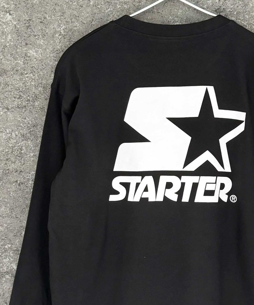 STARTER(スターター)の「【STARTER】 オーバーサイズ プリント ロンT(Tシャツ/カットソー・キッズ・ホワイト系/ブラック/オフホワイト/ダークグリーン/ブラック系/チャコール/ネイビー/パープル・110cm/120cm/130cm/140cm/150cm/160cm)」の4枚目の写真