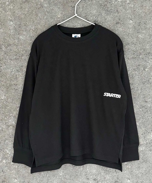 STARTER(スターター)の「【STARTER】 オーバーサイズ プリント ロンT(Tシャツ/カットソー・キッズ・ホワイト系/ブラック/オフホワイト/ダークグリーン/ブラック系/チャコール/ネイビー/パープル・110cm/120cm/130cm/140cm/150cm/160cm)」の16枚目の写真