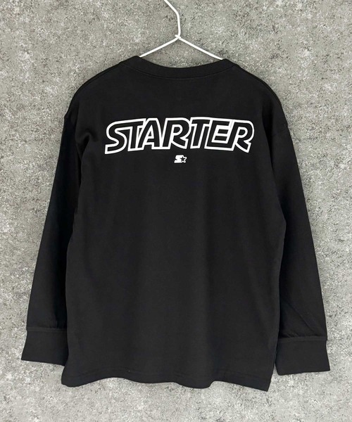 STARTER(スターター)の「【STARTER】 オーバーサイズ プリント ロンT(Tシャツ/カットソー・キッズ・ホワイト系/ブラック/オフホワイト/ダークグリーン/ブラック系/チャコール/ネイビー/パープル・110cm/120cm/130cm/140cm/150cm/160cm)」の19枚目の写真