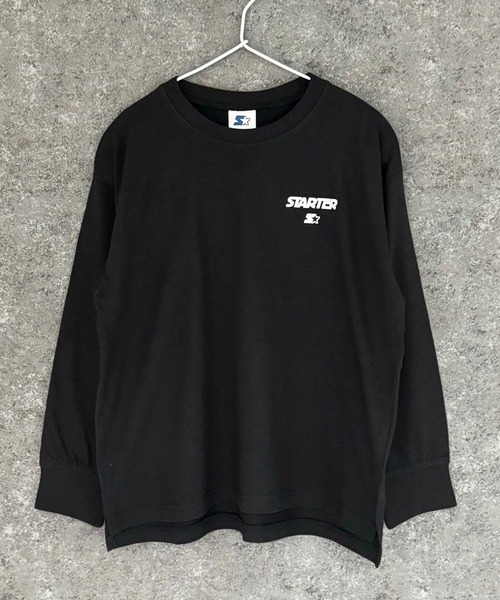STARTER(スターター)の「【STARTER】 オーバーサイズ プリント ロンT(Tシャツ/カットソー・キッズ・ホワイト系/ブラック/オフホワイト/ダークグリーン/ブラック系/チャコール/ネイビー/パープル・110cm/120cm/130cm/140cm/150cm/160cm)」の18枚目の写真