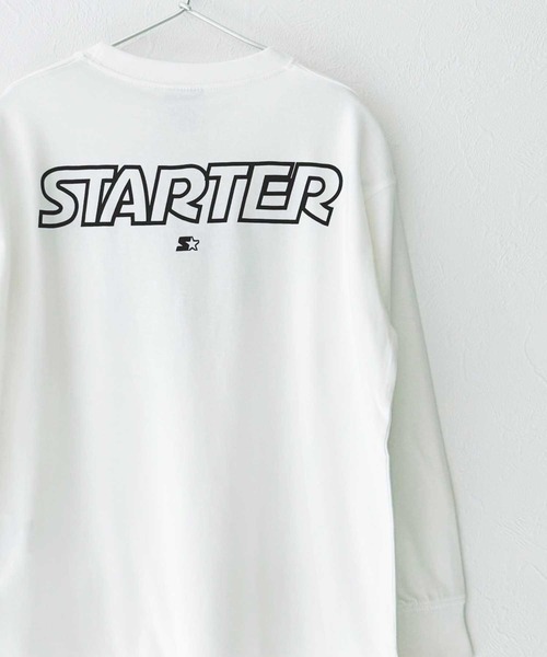 STARTER(スターター)の「【STARTER】 オーバーサイズ プリント ロンT(Tシャツ/カットソー・キッズ・ホワイト系/ブラック/オフホワイト/ダークグリーン/ブラック系/チャコール/ネイビー/パープル・110cm/120cm/130cm/140cm/150cm/160cm)」の15枚目の写真