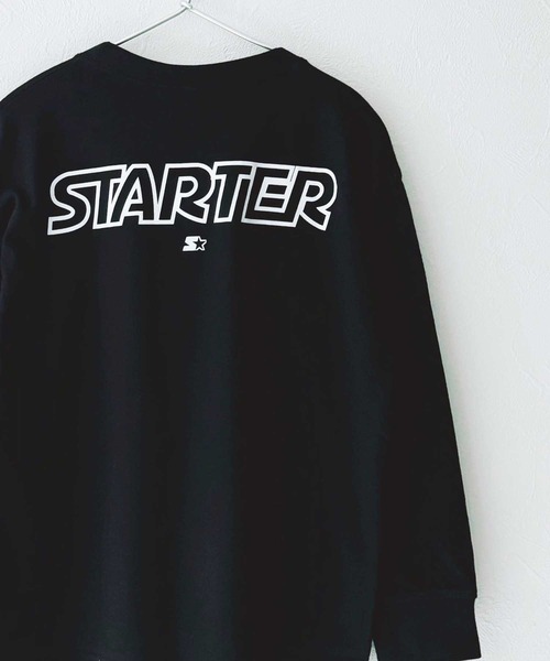 STARTER(スターター)の「【STARTER】 オーバーサイズ プリント ロンT(Tシャツ/カットソー・キッズ・ホワイト系/ブラック/オフホワイト/ダークグリーン/ブラック系/チャコール/ネイビー/パープル・110cm/120cm/130cm/140cm/150cm/160cm)」の20枚目の写真