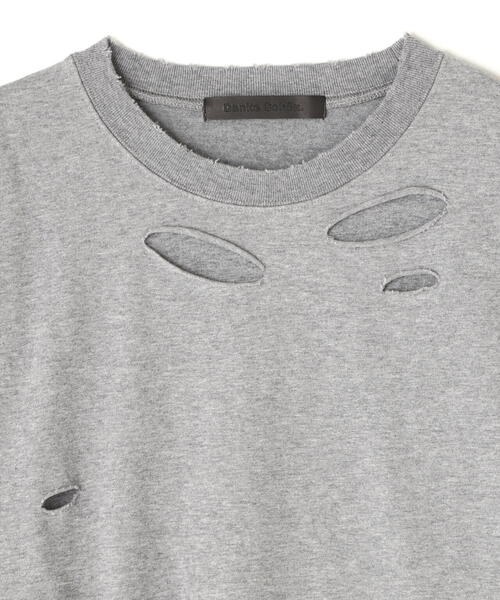DANKE SCHON(ダンケシェーン)の「DankeSchon/ダンケシェーン/ダメージレイヤードトングスリーブトップス/ロンT(Tシャツ/カットソー・レディース・チャコールグレー/グレー・F)」の11枚目の写真
