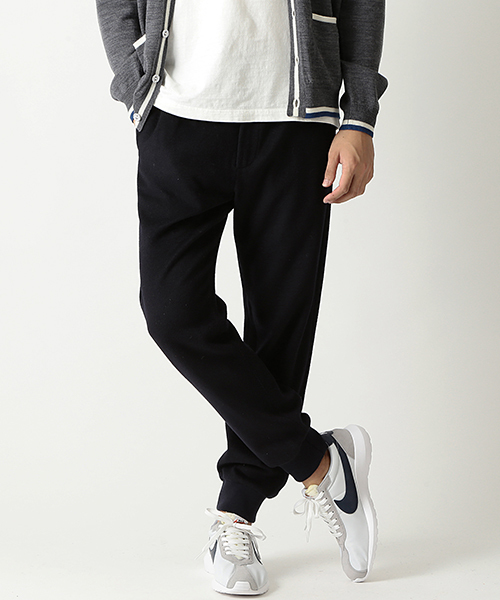 BEAMS(ビームス)の「◆BEAMS / カシミヤ 混 リブ イージーパンツ(その他パンツ・メンズ・チャコールグレー/ライトグレー/ネイビー・LARGE/MEDIUM/SMALL/X-LARGE)」の1枚目の写真